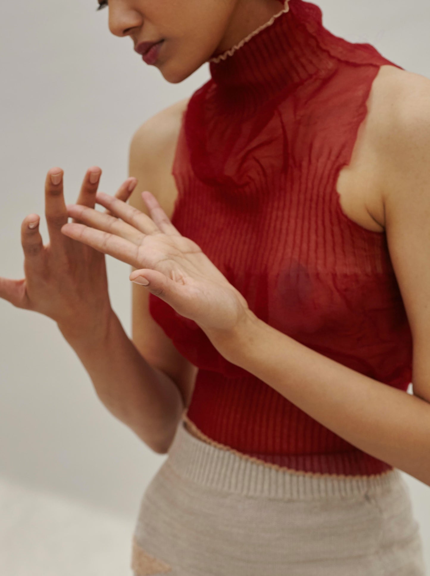 Monofilament turtleneck-Khanh Brice Nguyen-APOC STORE