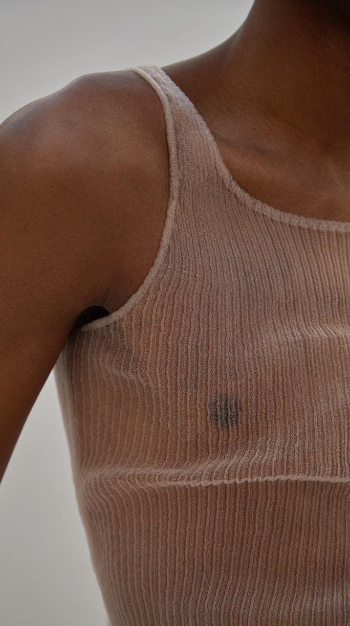 Monofilament tank top-Khanh Brice Nguyen-APOC STORE