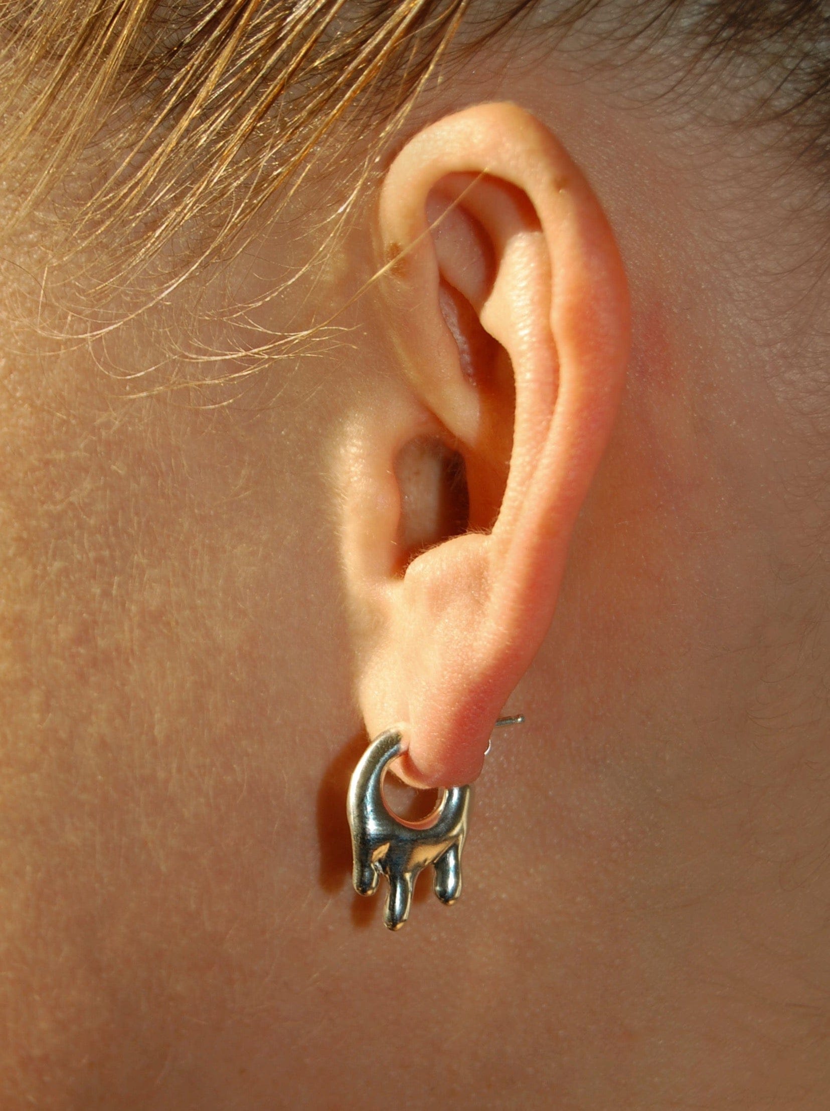 Wet Look Earrings Small-Hannah Jewett-APOC STORE