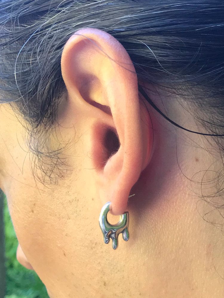 Wet Look Earrings Small-Hannah Jewett-APOC STORE