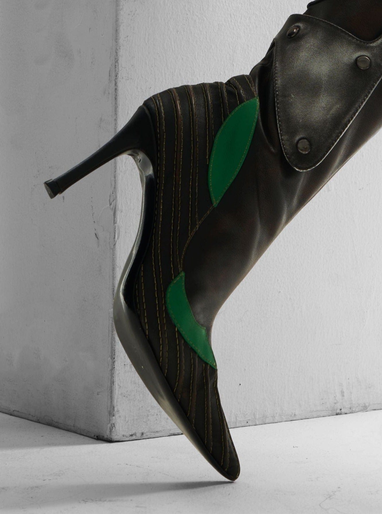 M04 Buckle Moto Heeled Boots-YINGLIN-APOC STORE