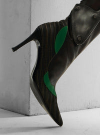 M04 Buckle Moto Heeled Boots-YINGLIN-APOC STORE