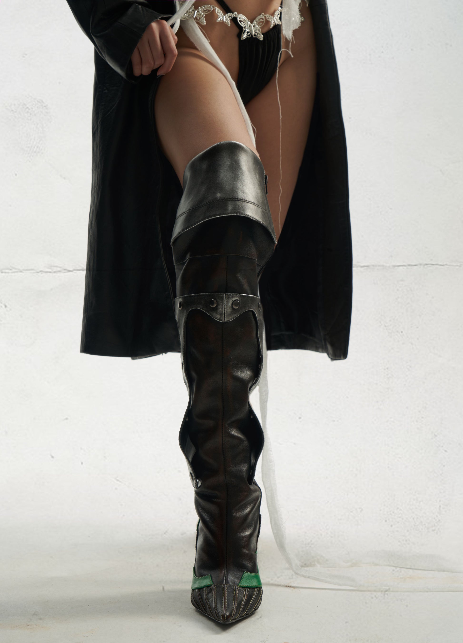 M04 Buckle Moto Heeled Boots-YINGLIN-APOC STORE