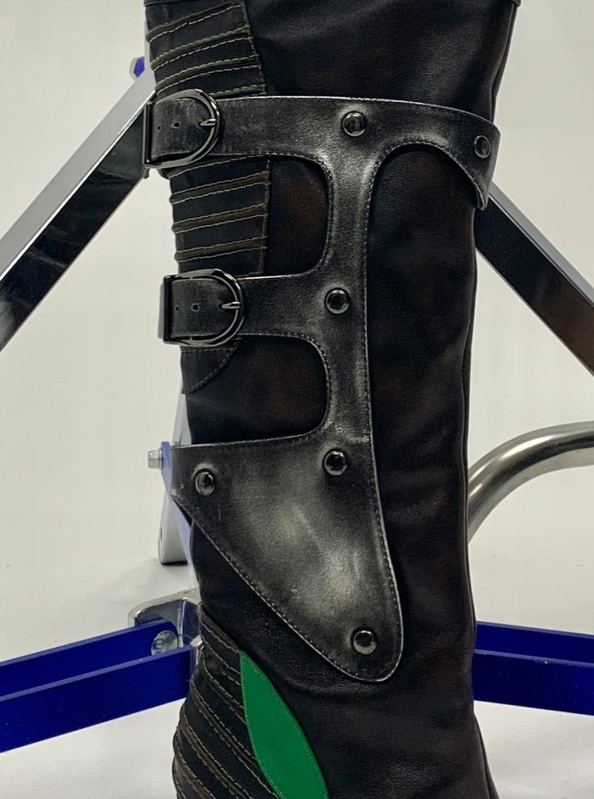 M04 Buckle Moto Heeled Boots-YINGLIN-APOC STORE